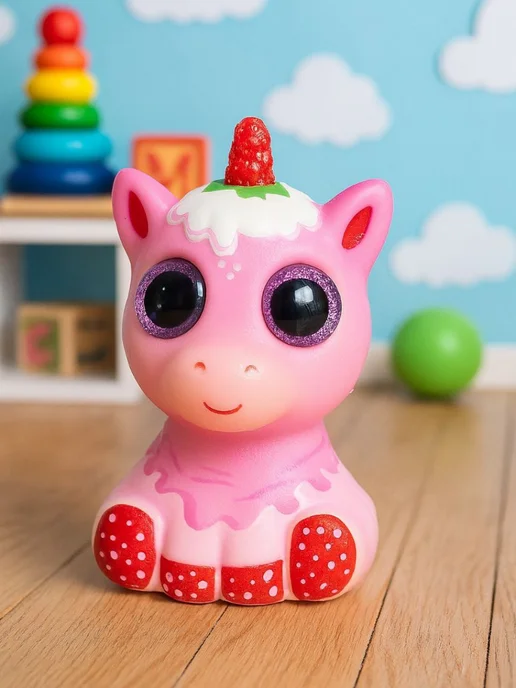 DECORICA TOYS Игрушка сквиш Единорог большой, розовый, фото 2