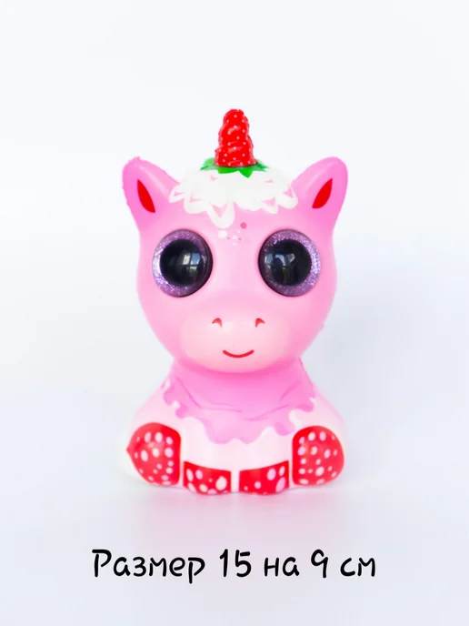 DECORICA TOYS Игрушка сквиш Единорог большой, розовый, фото 6