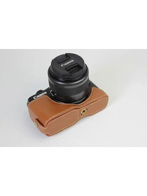 Чехол для Canon EOS M200 M100 черный Цв Коричневый, черный