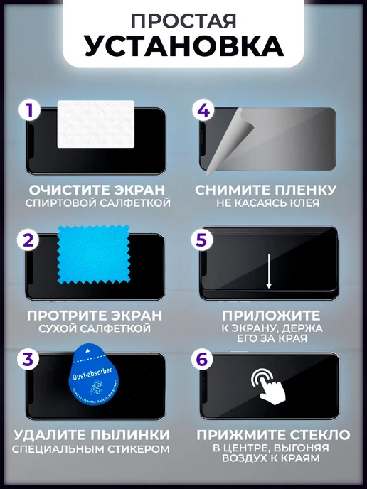VYMZ Защитное стекло на Redmi Note 14, вариант, фото 3