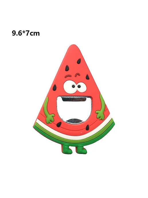 Магнит-открывашка силикон для бутылок Цв Watermelon, вариант, фото 2