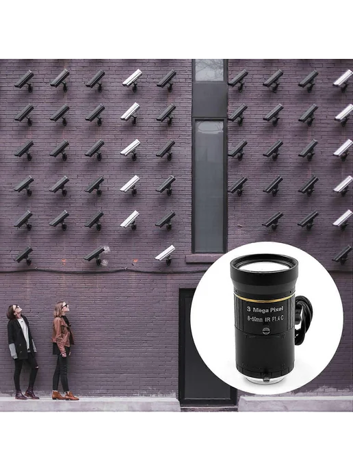 Объектив C-Mount 8-50mm HD CCTV камера, вариант, фото 2