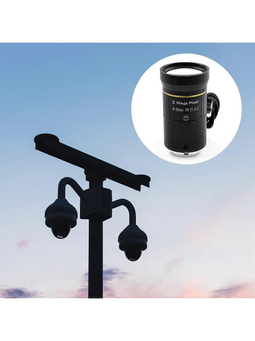 Объектив C-Mount 8-50mm HD CCTV камера, вариант, фото 3