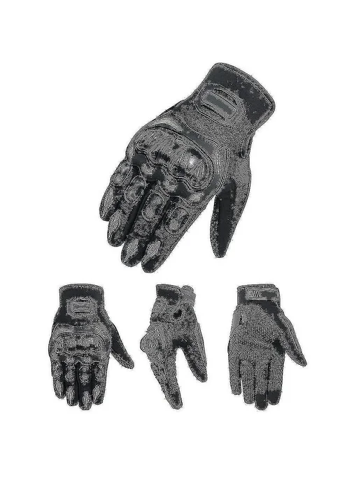 Перчатки для мотоцикла, Р. XL Цв. Черный, черный, фото 4