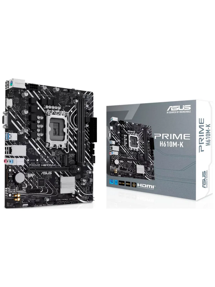Asus Материнская плата PRIME H610M-K (LGA1700 mATX)