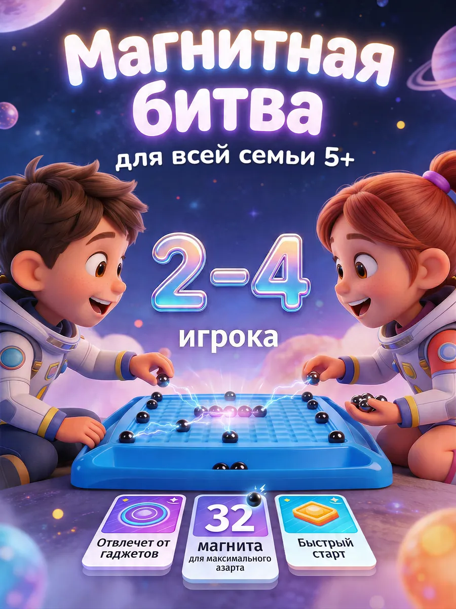 Настольная игра магнитный бой для детей, подарок мальчику