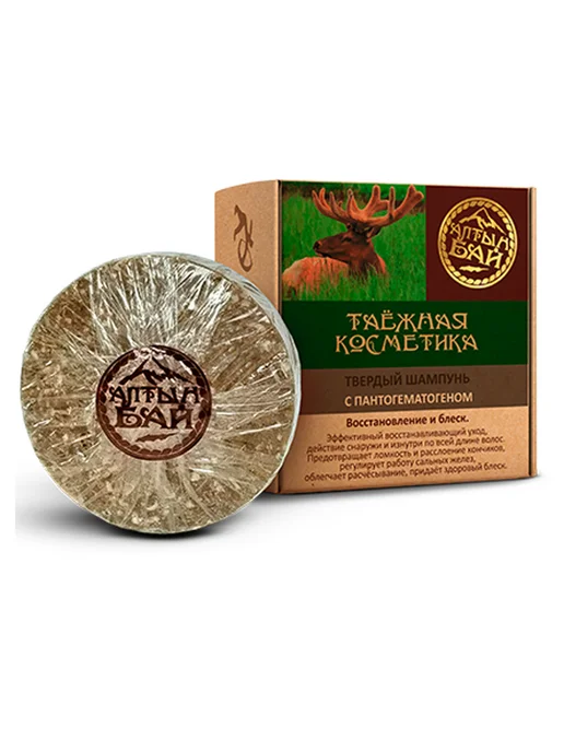 Алтын Бай Шампунь твердый с пантогематогеном, 60 г, 60 г