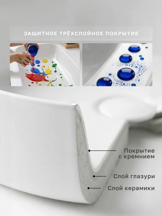 Ceramicanova Раковина накладная в ванную Twist, 50х30 см, 50x30 см, фото 6
