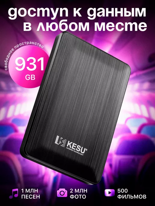 Внешний жесткий диск HDD 1 ТБ, 1 ТБ, фото 3