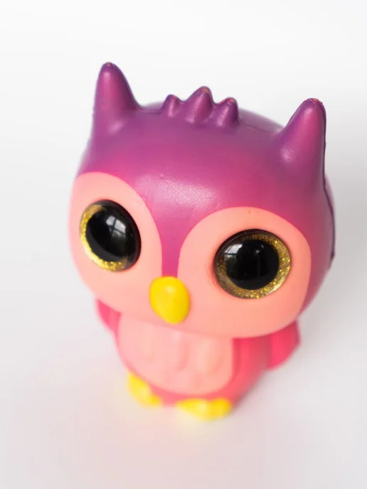 DECORICA TOYS Игрушка сквиш мягкая Сова большая, фиолетовый, фото 2