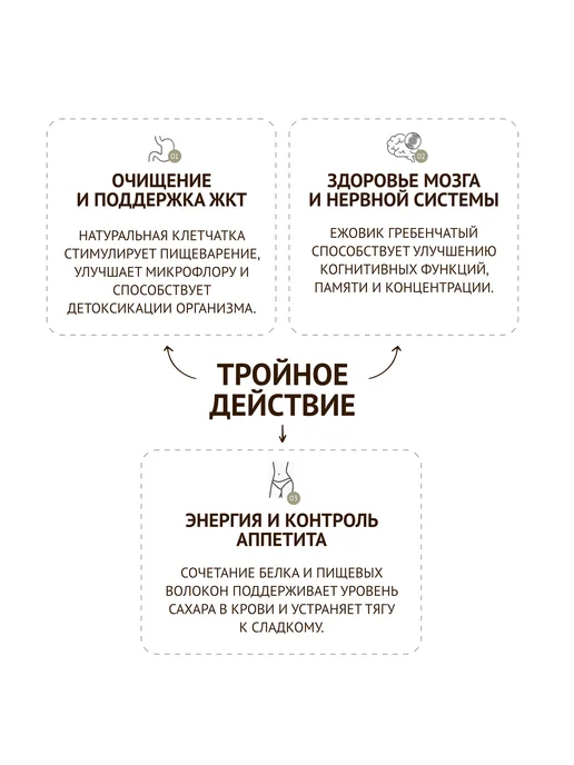 TRAWA Клетчатка пищевая из семян с ежовиком гребенчатым 500 г, 500 г, фото 5
