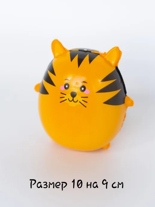 DECORICA TOYS Игрушка сквиш Кот рыжий маленький, оранжевый, фото 3