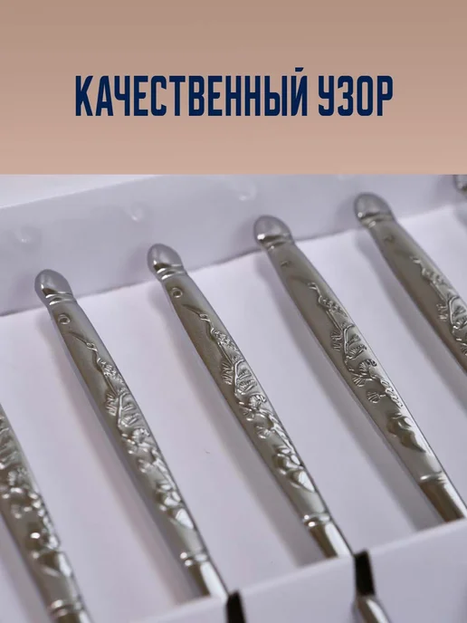 DM Набор десертных вилок и ложек на 3 персоны DMK-1692. Корея, серый, фото 2