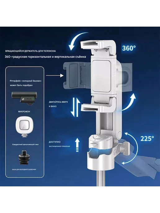 Мини-штатив Pocketflex кнопочное переключение одним нажатие, вариант, фото 7