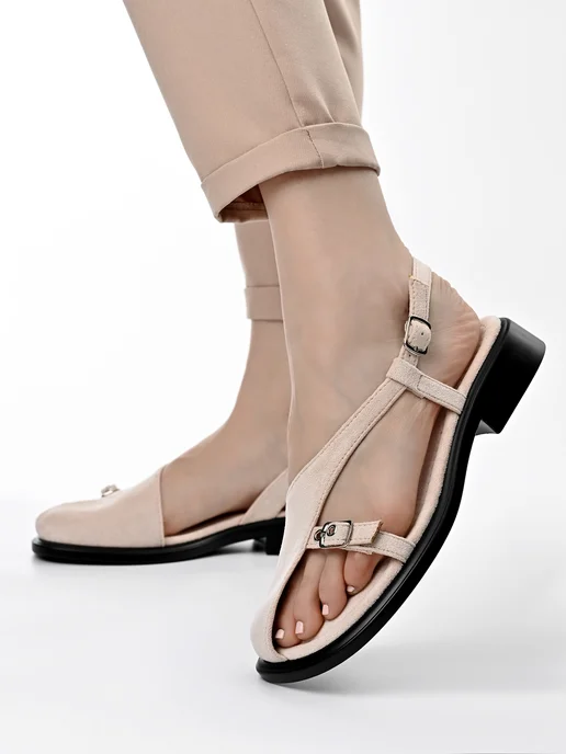 Letsgo Shoes Босоножки летние, бежевый