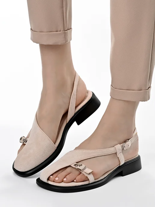 Letsgo Shoes Босоножки летние, бежевый, фото 2