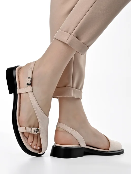 Letsgo Shoes Босоножки летние, бежевый, фото 3