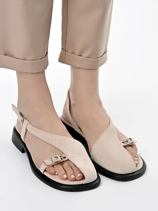 Letsgo Shoes Босоножки летние, бежевый, фото 4