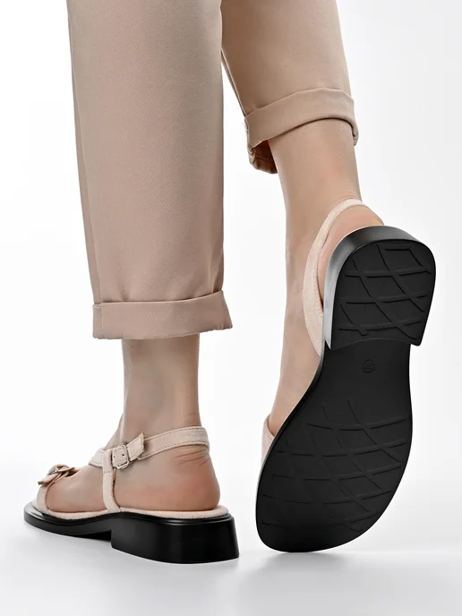 Letsgo Shoes Босоножки летние, бежевый, фото 6