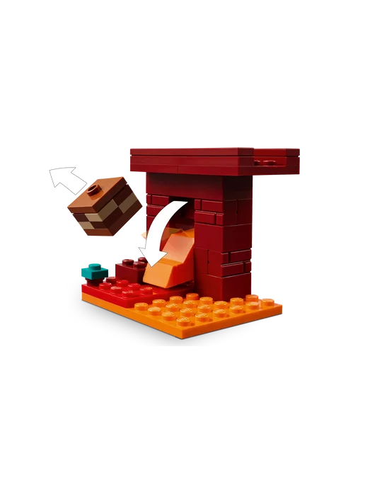 LEGO Minecraft Битва на Нижнем мосту 21266, красный, фото 4