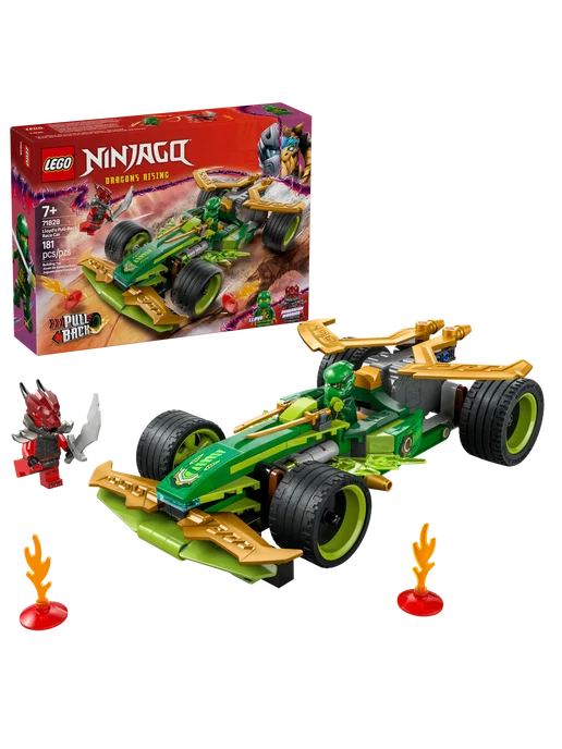 LEGO Ninjago Инерционный гоночный автомобиль Ллойда 71828, зеленый