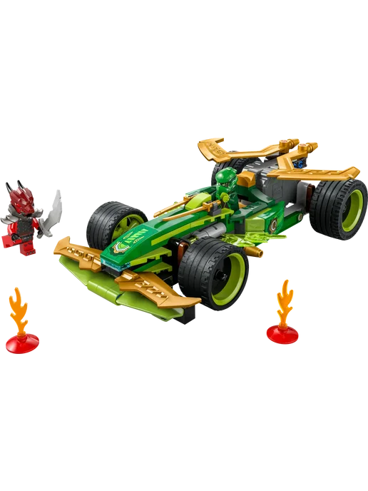LEGO Ninjago Инерционный гоночный автомобиль Ллойда 71828, зеленый, фото 2