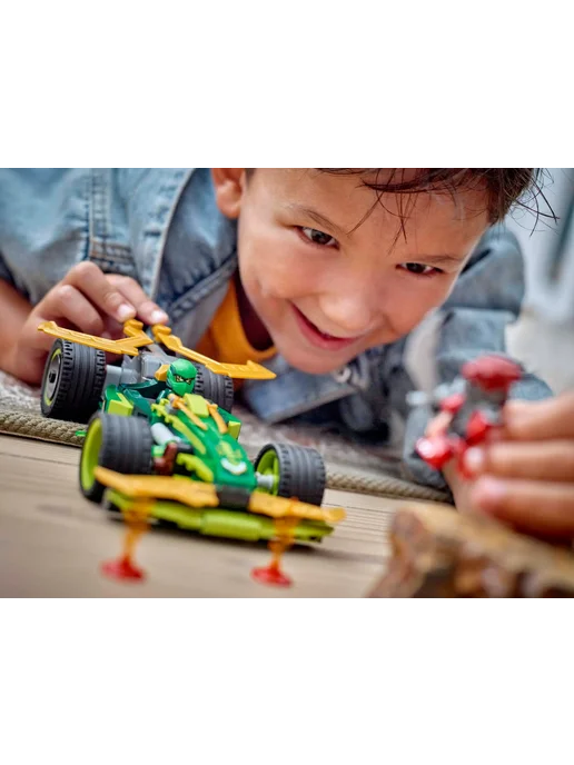 LEGO Ninjago Инерционный гоночный автомобиль Ллойда 71828, зеленый, фото 5