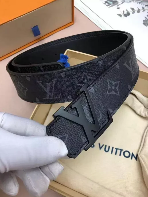 LV Ремень Louis Vuitton брендовый, черный, фото 5