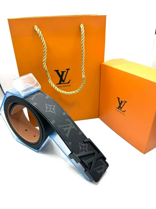 LV Ремень Louis Vuitton брендовый, черный, фото 7
