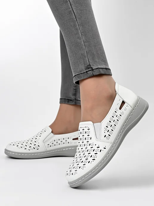 Letsgo Shoes Мокасины, белый