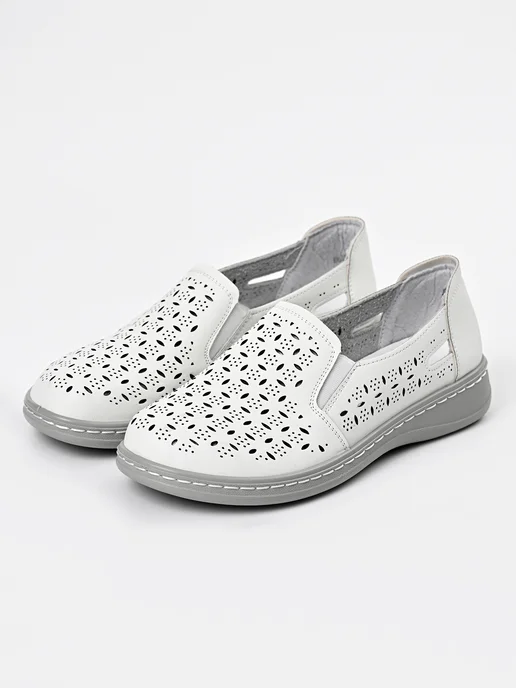 Letsgo Shoes Мокасины, белый, фото 5