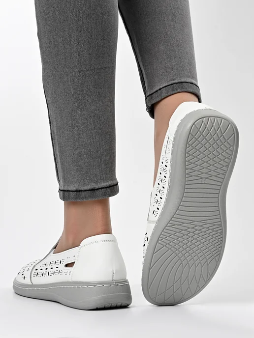 Letsgo Shoes Мокасины, белый, фото 6