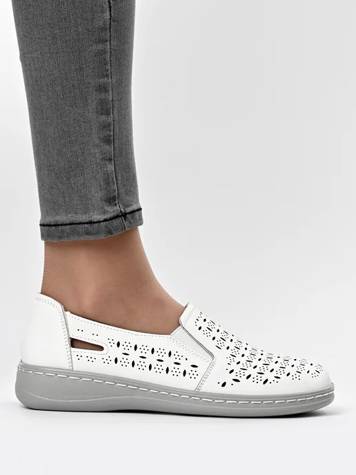 Letsgo Shoes Мокасины, белый, фото 7