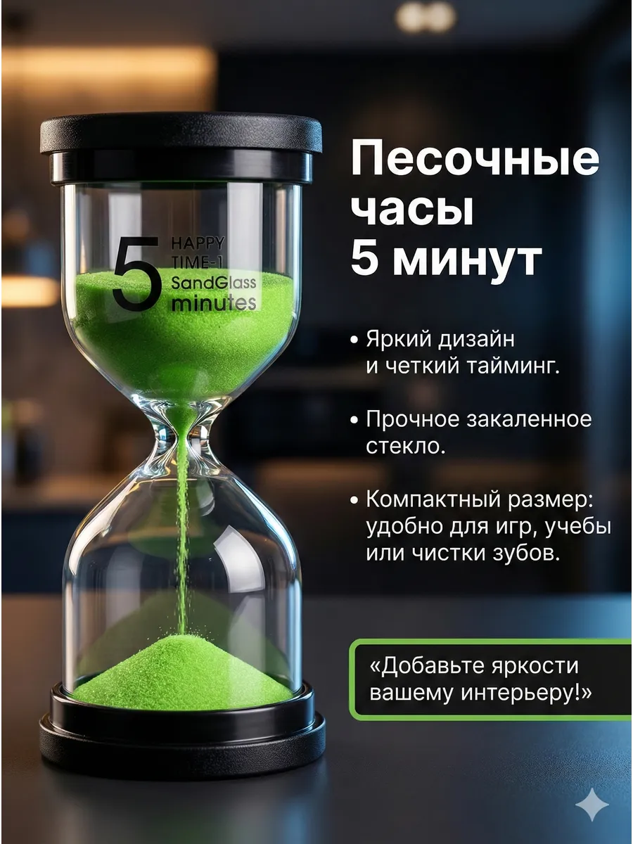 Часы песочный 5 минут