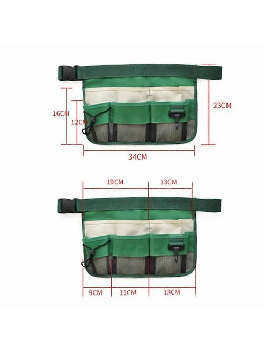 Садовый пояс Мимико с 7 карманами Р style 2 Цв green, зеленый, фото 2