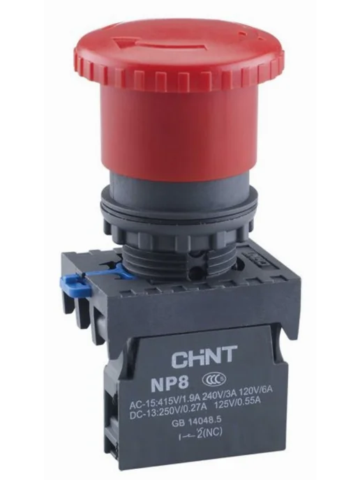 CHINT Кнопка управления Чинт NP8-01ZS 14 грибок IP65, 667210, вариант