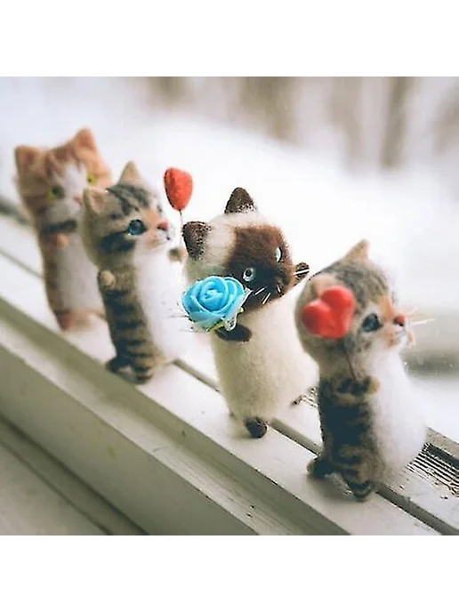 Набор для валяния форма кота Р D, вариант, фото 4
