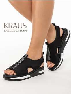 Босоножки черные на платформе KRAUS Collection 359676820 купить за 2 632 ₽ в интернет-магазине Wildberries
