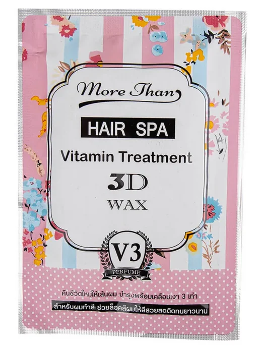More Than Hair SPA Маска одноминутка для лечения окрашенных волос 3D Wax, 30 мл, 30 мл