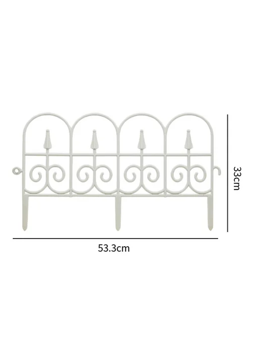 Черный садовый забор Р 53 3cmx33cm Цв White, черный, фото 2