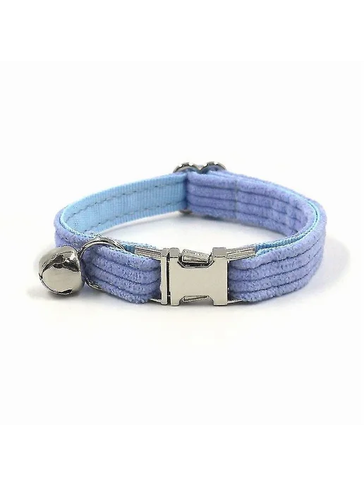 Кошачий воротник фиолетовый Р. S Цв. Purple silver buckle, серебристый