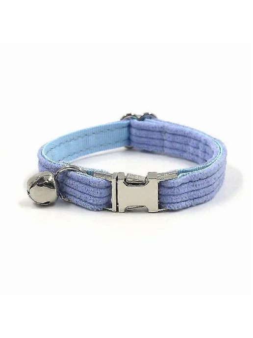 Кошачий воротник фиолетовый Р. S Цв. Purple silver buckle, серебристый, фото 2