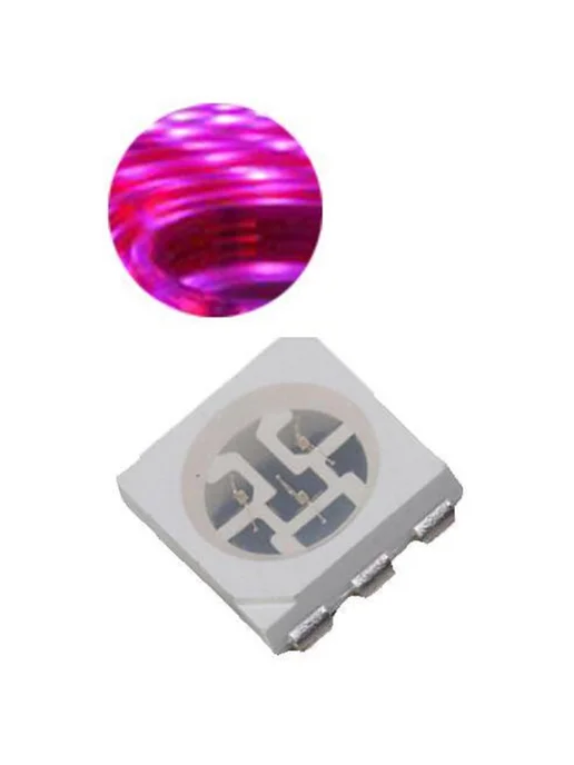Светодиод smd LED 5050(2020) Ультрафиолетовый (УФ), вариант, фото 2
