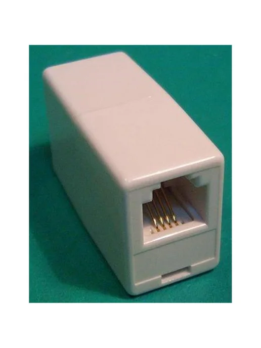 RJ-12 гнездо~RJ-12 гнездо Переходник телефонный 6P4C 4pin, вариант, фото 2
