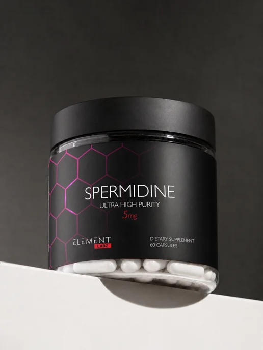 Element Labz Спермидин (Spermidine) 5 мг, 60 капсул, антиоксидант, 200 мл
