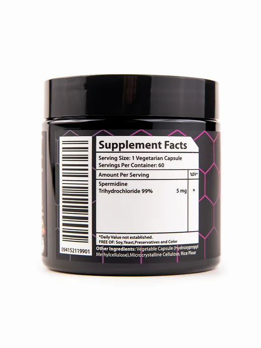 Element Labz Спермидин (Spermidine) 5 мг, 60 капсул, антиоксидант, 200 мл, фото 4