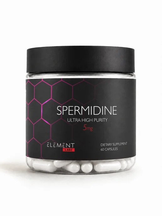 Element Labz Спермидин (Spermidine) 5 мг, 60 капсул, антиоксидант, 200 мл, фото 7