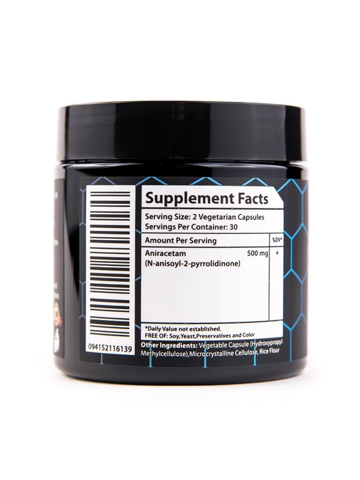 Element Labz Анирацетам Pure Aniracetam Ноотроп 500 mg, 60 капсул, вариант, фото 5