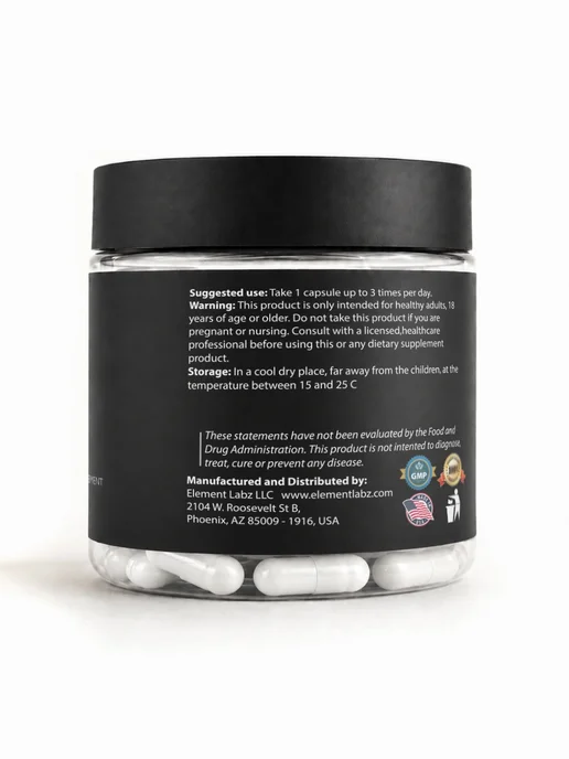 Element Labz Анирацетам Pure Aniracetam Ноотроп 500 mg, 60 капсул, вариант, фото 7