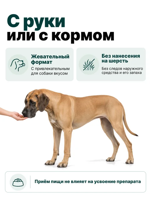 Zoetis Симпарика, 3 табл. по 40мг от блох и клещей, от 10,1-20 кг, 4060 кг, фото 6